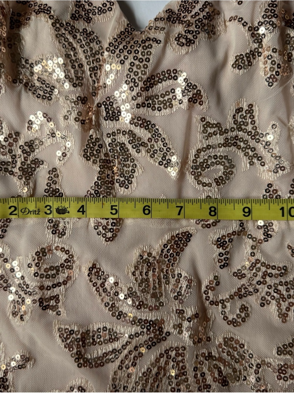 Windsor Josquim Ivory Gold Sequin Bodycon Mini Dress - Picture 9 of 10